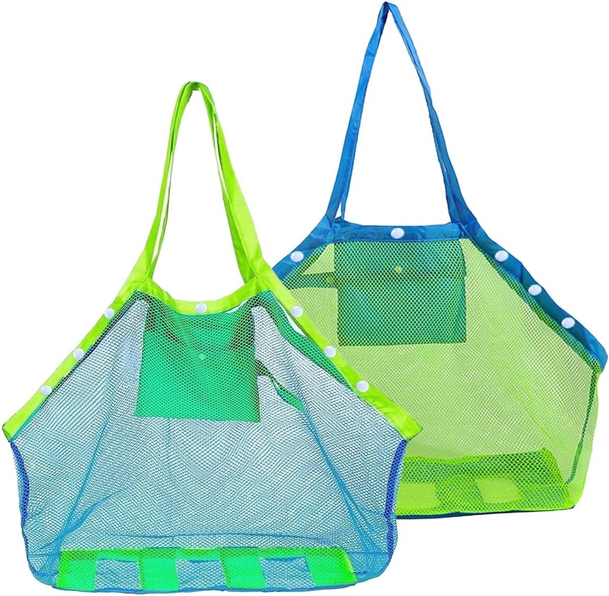 SnelShoppen - XXL Strandtas - Grote Opbergzak voor Zand- en Speelgoed - Vouwbare Waterdichte Tas voor Kinderen - Perfect voor Vakantie, Strand, Zwemba