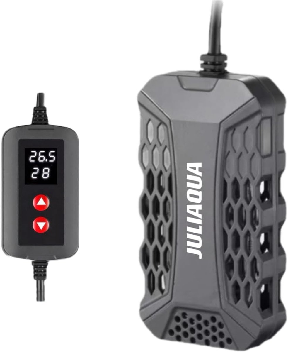 SnelShoppen - Aquarium Heater 150W met Temperatuurweergave, Eco Heater, Verstelbaar, Ideaal voor Aquaria 5-100L, Temperatuurinstelling 18-35°C