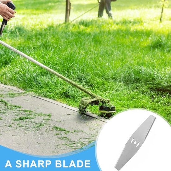 Grastrimmes, grasmaaierlemmet, lemmet voor bosmaaier, reservemesjes voor grastrimmer, geribbeld lemmet, messen voor bosmaaier van staal, reservemes, 5 stuks, Zilver, M van Merkloos	 — afbeelding 4