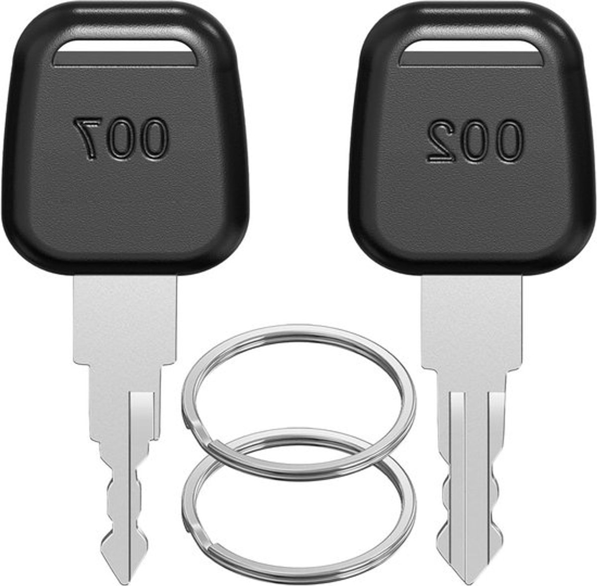 Multifunctionele bagagesleutel voor TSA-slot, Set van 2 Sleutels - Compatibel met TSA 007 en 002, Bagage Koffer Wachtwoordslot