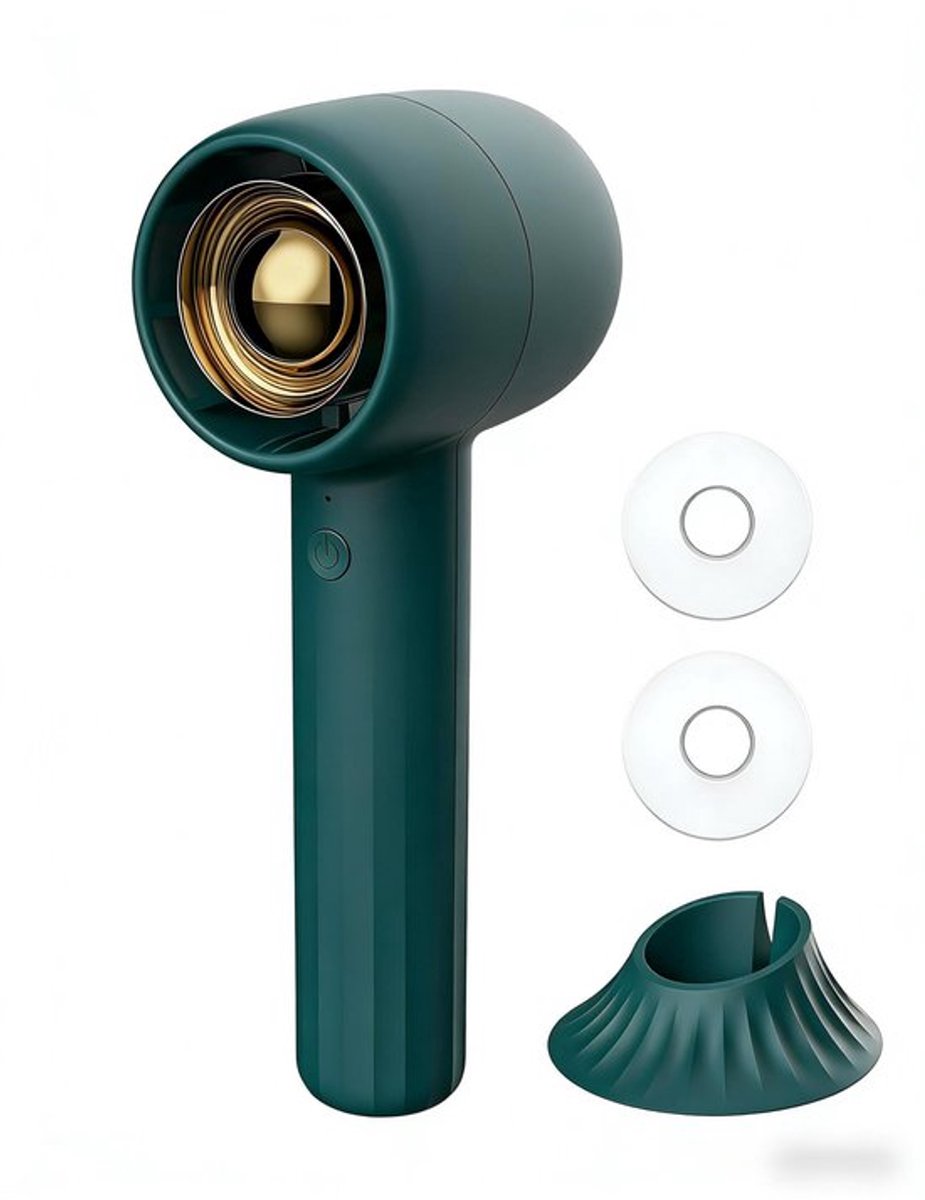 Draagbare ventilator - Mini ventilator - Kleine ventilator- Oplaadbaar - Tafelstandaard - Geschikt voor op reis en binnen
