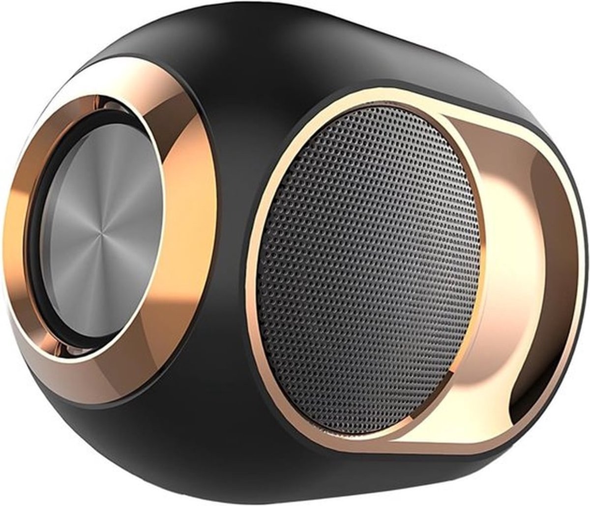Draagbare Bluetooth Speaker - Draadloze Geluidsbox - Muziek Overal - Dubbele Stereospeakers - 14.8x10.5x8.5cm - Zwart
