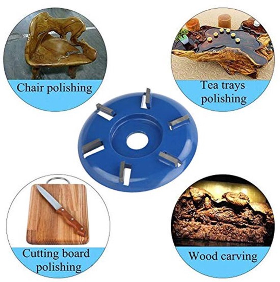 Houten Snijraam, Houten Schnitzschijf Staal 6 Tanden Frees Cutter Houtbewerking Gereedschappen Hoekfrees Accessoires voor Zachthout Hardhout (02)