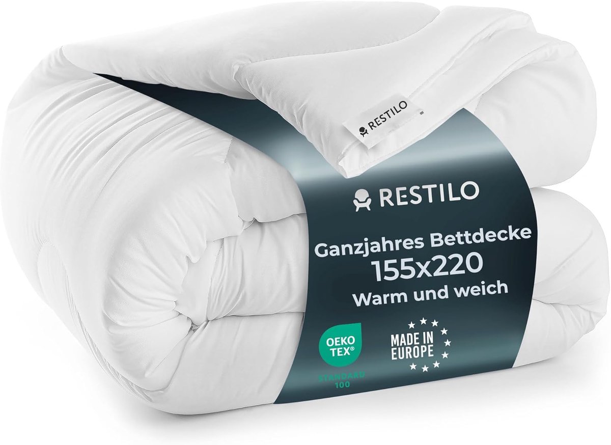 SnelShoppen - All-Season Deken 155x220cm Lichtgewicht Microvezel Dekbed Ademend en Zacht Wit Inez Geschikt voor Alle Seizoenen