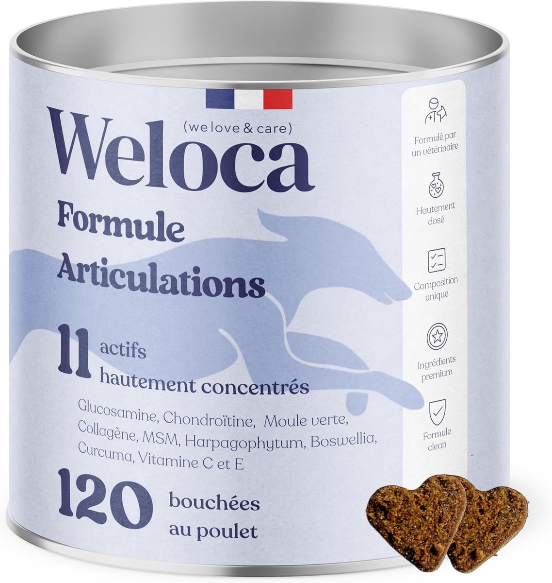 SnelShoppen - Osteoarthritis hondenvoer | 120 bites | 11 krachtige actieve stoffen | Chondroprotectors, Glucosamine, Harpagophytum | Anti-osteoarthrit