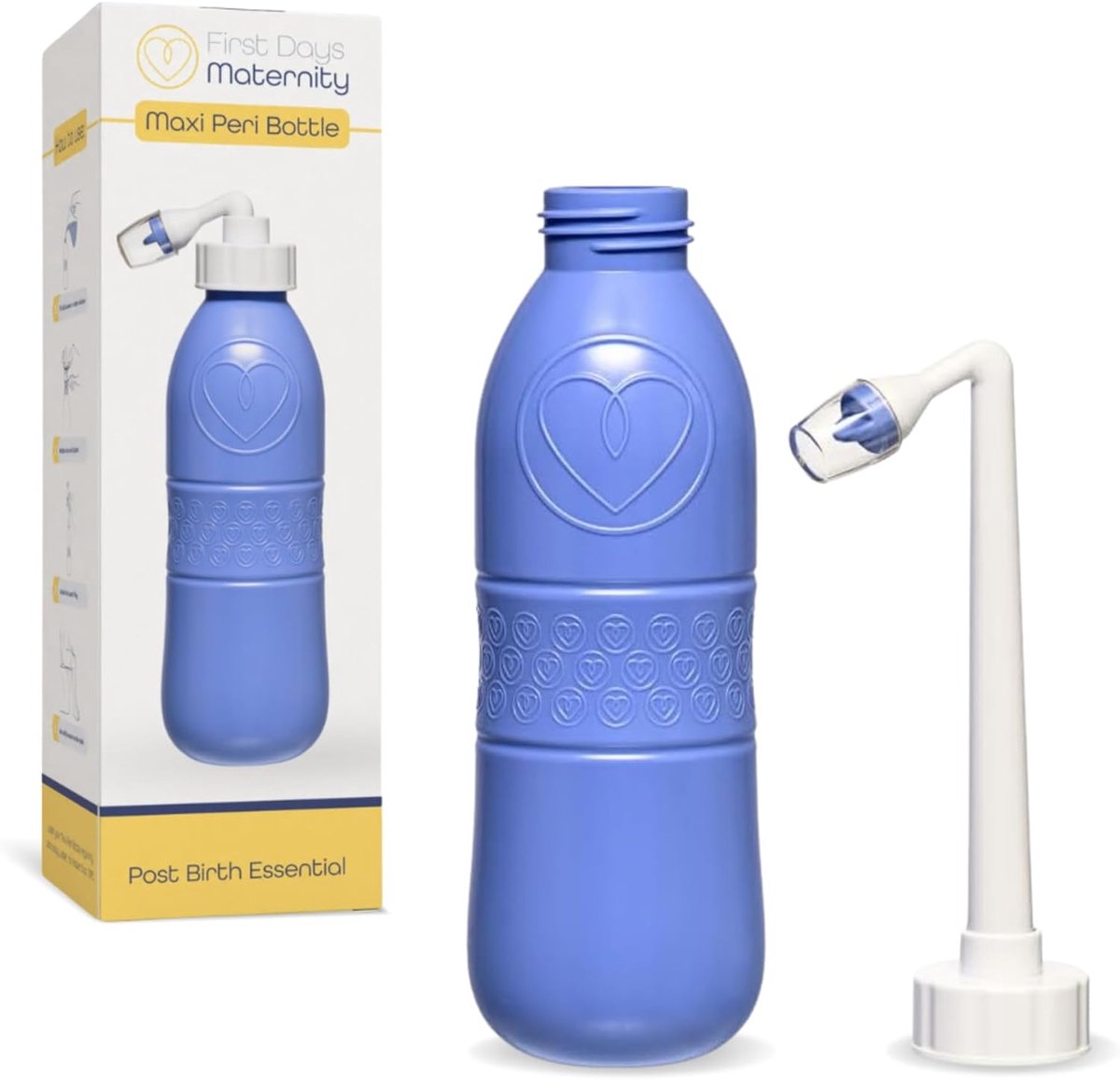 SnelShoppen - Maternity Rinse Bottle 650 ml - Essentieel voor Zorg na Bevalling - Grote Capaciteit - Blauwe Verzorgingsfles voor Moeders - Voor Comfor