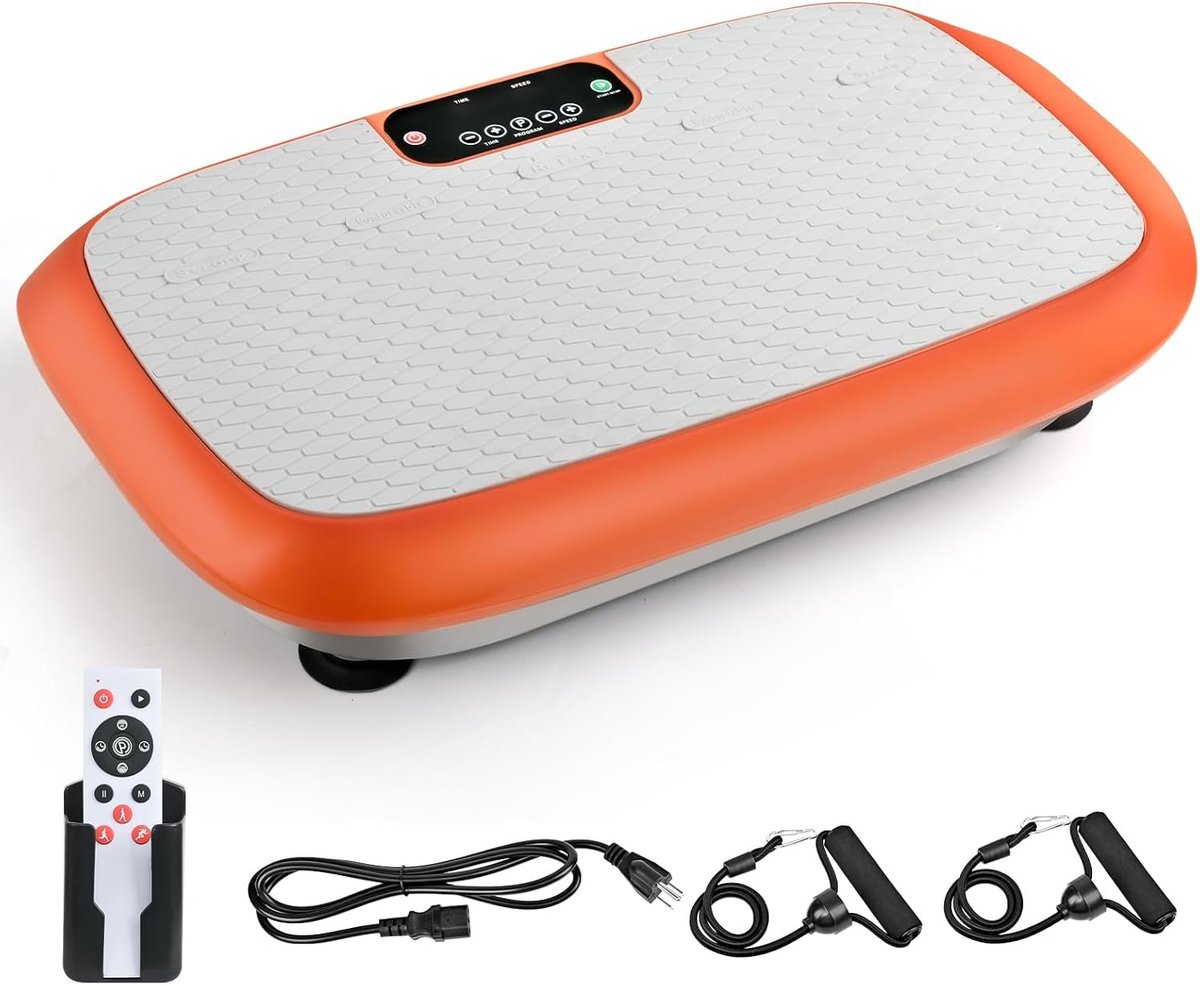 SnelShoppen - Vibration Plate Oefenmachine voor Gewichtsverlies, Trillingsplatform voor Thuis Fitness, Lymfedrainage Shaker 99 Instelbare Snelheden