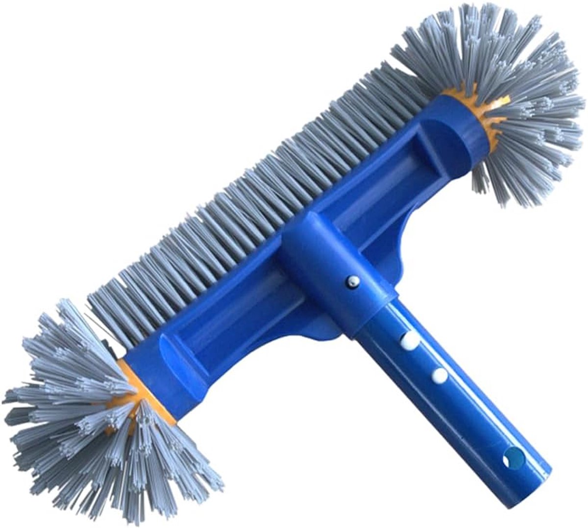 SnelShoppen - Round End Pool Brush 33 cm - Pool Cleaner Brush voor Foil Pool - Efficiënte Schoonmaakborstel voor Zwembad Wanden, Tegels en Vloeren