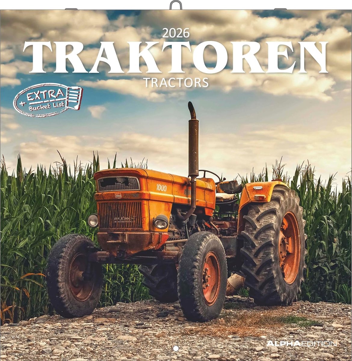 SnelShoppen - Traktoren 2026 Wandkalender 30x30 cm - Broschürenkalender voor Landbouw- en Treckerfans - Inclusief Notitieruimte, Feestdagen & Vakantie