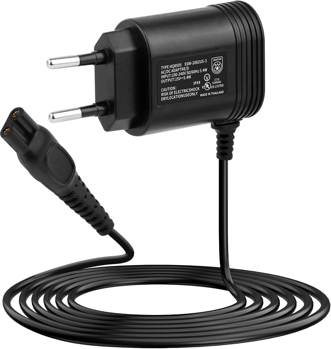 SnelShoppen - 15V Scheerapparaat Oplader voor One Blade Charger Shaver, Baardvoeding Adapter, Oplaadkabel, Veiligheidstest, Reisvriendelijk, Elegante