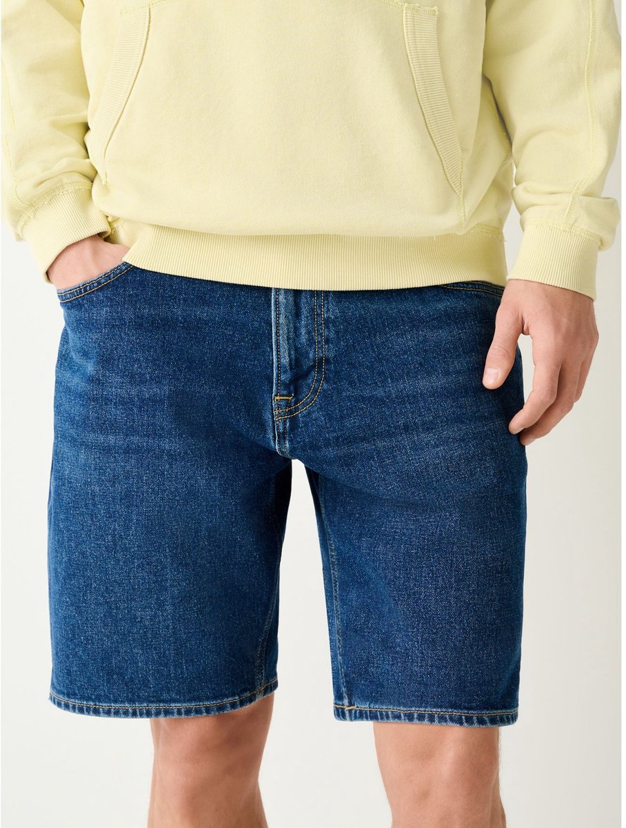 Next - Heren - Denim short - Blauw