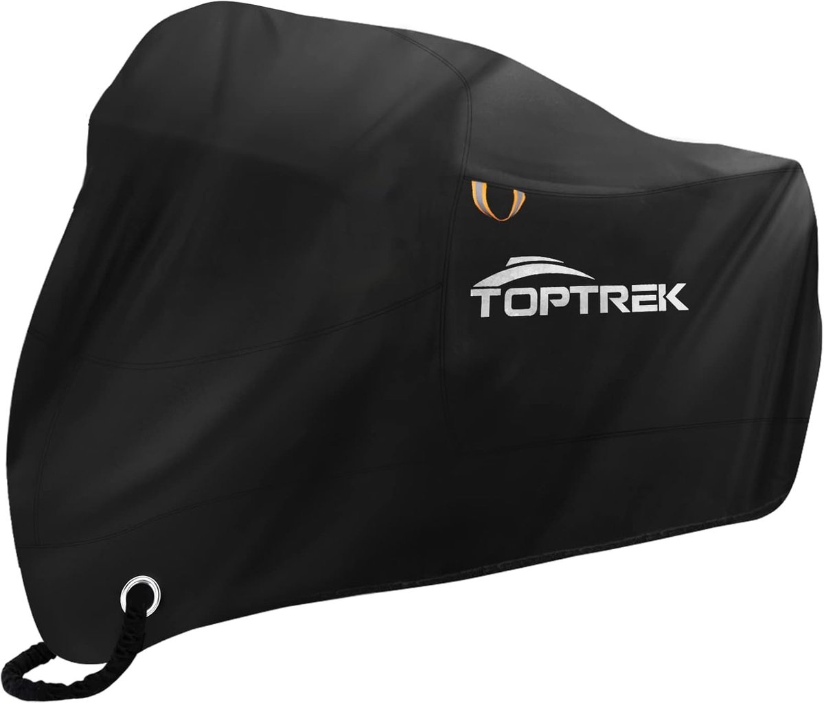 SnelShoppen - Toptrek Motorhoes XXXL - Waterdichte Motorfiets Dekzeil 210D Oxford-stof - Ademend en Beschermend - Zwart 265x105x133 cm - Voor Buiten e