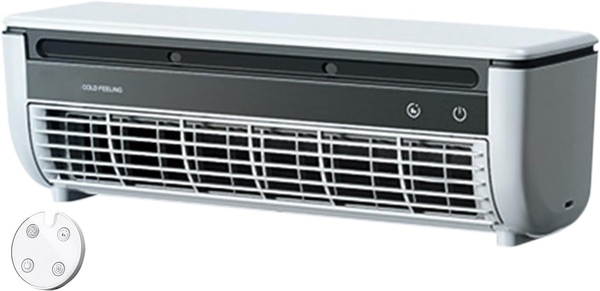 SnelShoppen - Airco Ventilator | Draadloze Wandventilator met Drie Snelheden - Compacte Ruimtekoeler voor Binnen & Buiten, Perfect voor Camping, Keuke