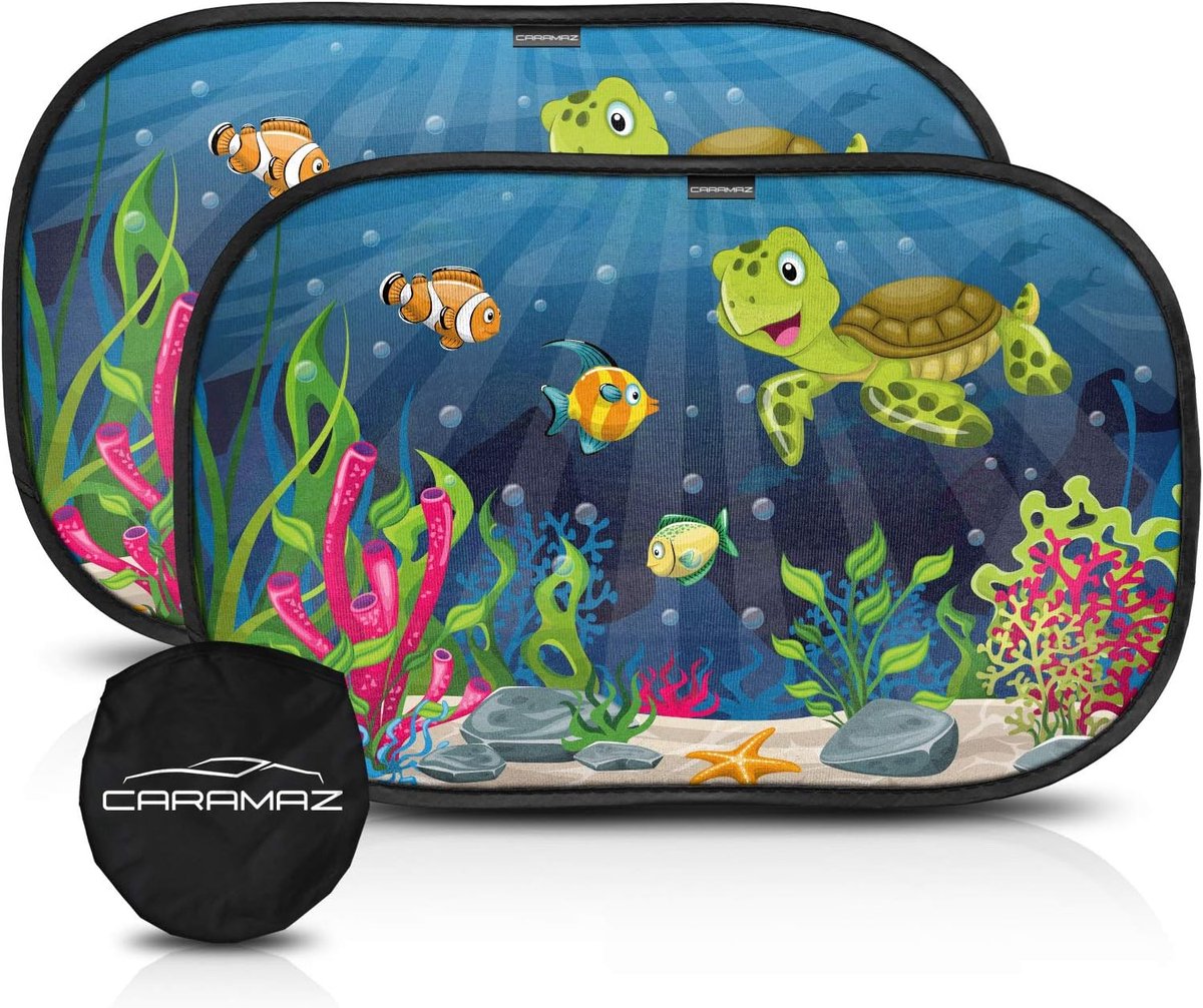 SnelShoppen - Baby Zonnescherm Auto 48 x 30 cm UV-bescherming met Zuignap - Zonnescherm voor Kinderen, Hittebescherming, Draagtas, Veilig en Kindvrien