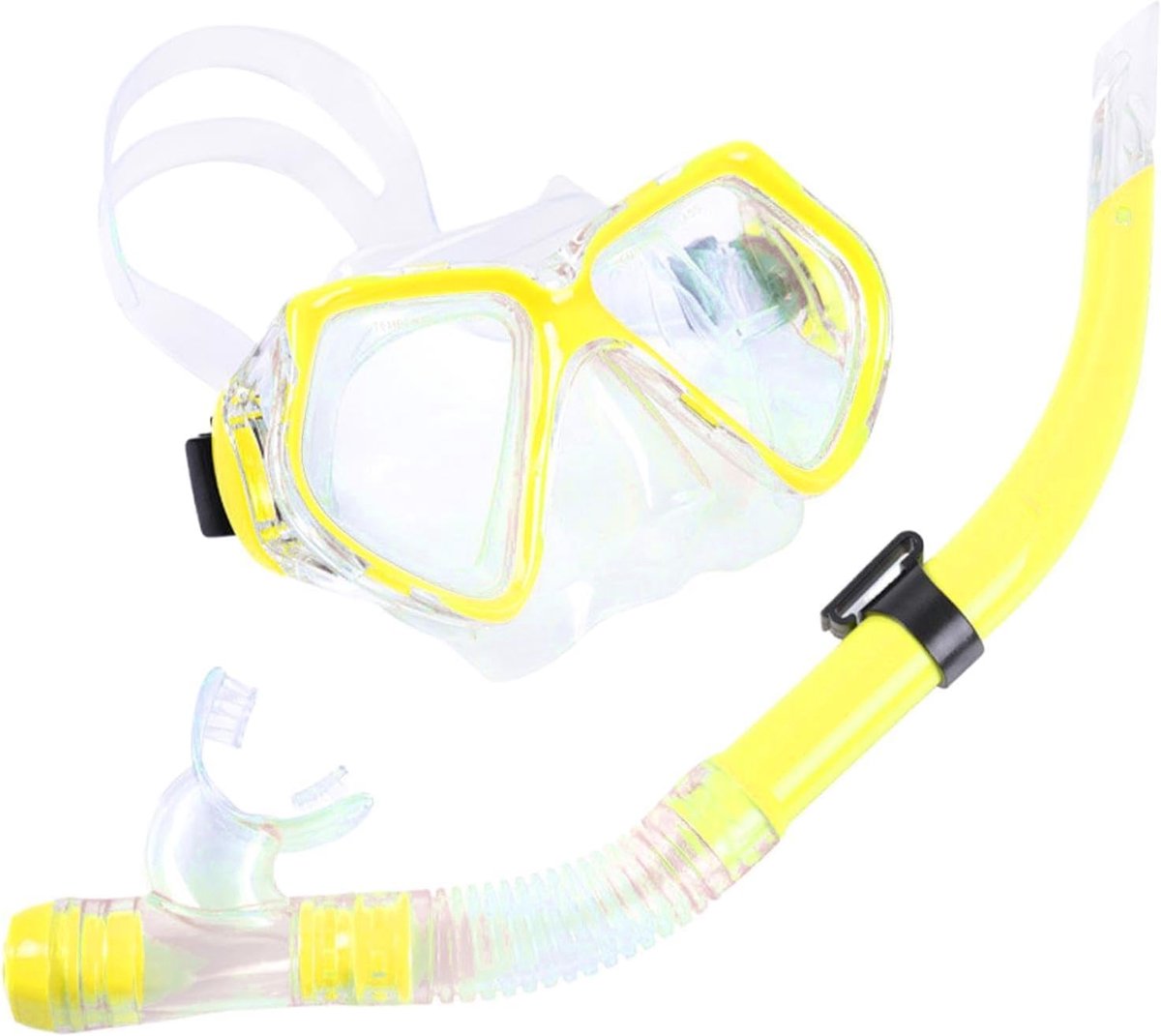 Thijox - Snorkel Set Volwassenen Ergonomisch Panoramisch Uitzicht Anti-Lek | Duikuitrusting Snorkelen Mannen Vrouwen Kinderen Zomer Avontuur | Duurza