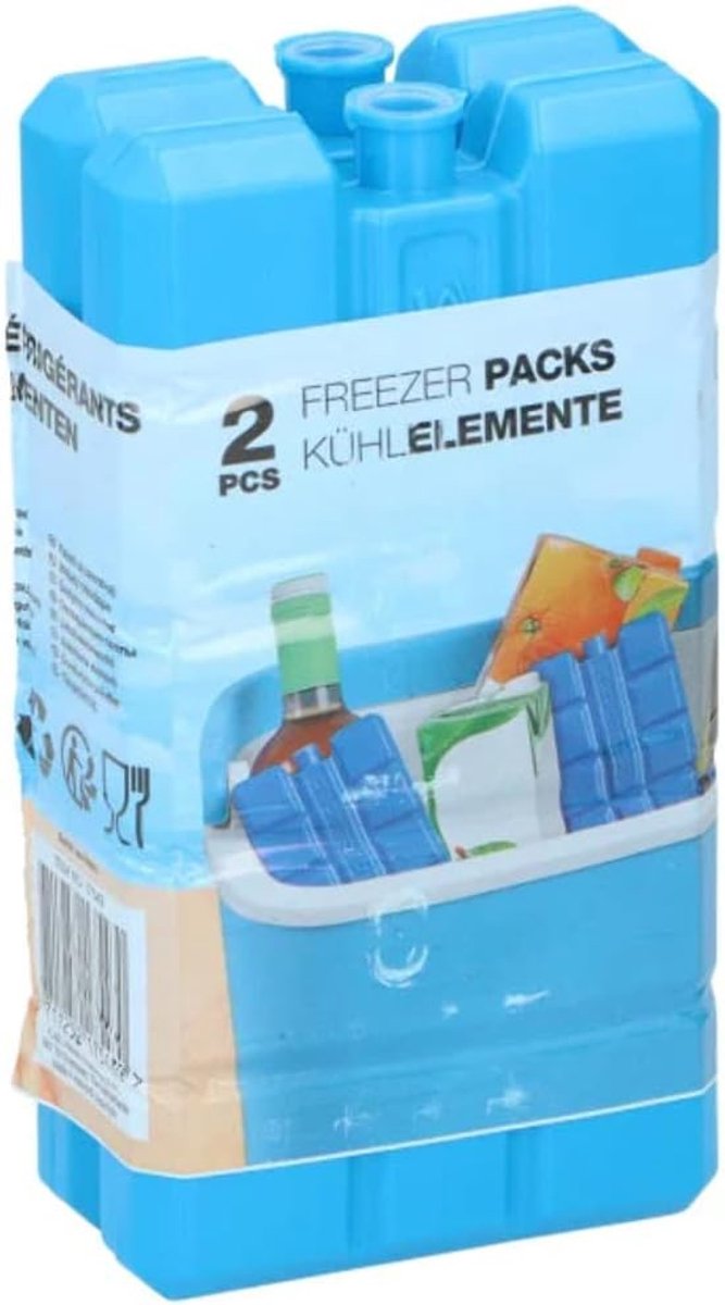 Thijox - Fresh en Cold Koelelement Klein 4-Pack - Ideaal voor Koelbox, Koeltas, Camping, Feest, Voedsel, Drankjes, Medicijnen, Blauw, Polyetheen, 200g