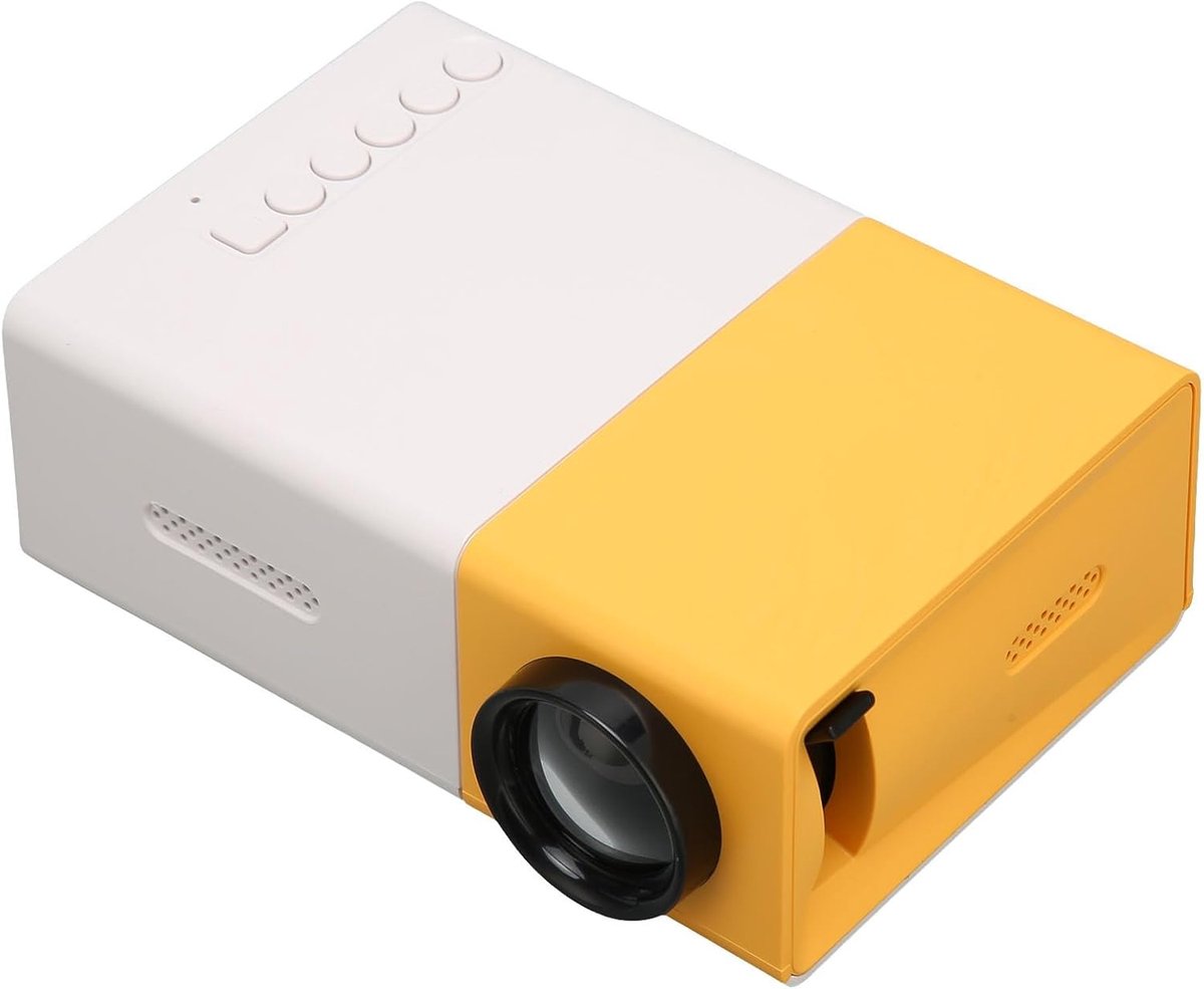SnelShoppen - Mini-projector Draagbare Videoprojector 1080P, Multimedia Home Theatre Filmprojector, Smart HD, HiFi Telefoonprojector voor USB & Geheug