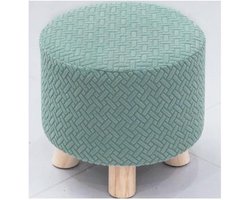 Ottoman Hoezen - Pouf Cover - Voeten Rusten - Elastische Pasvorm - 28x17cm - A5