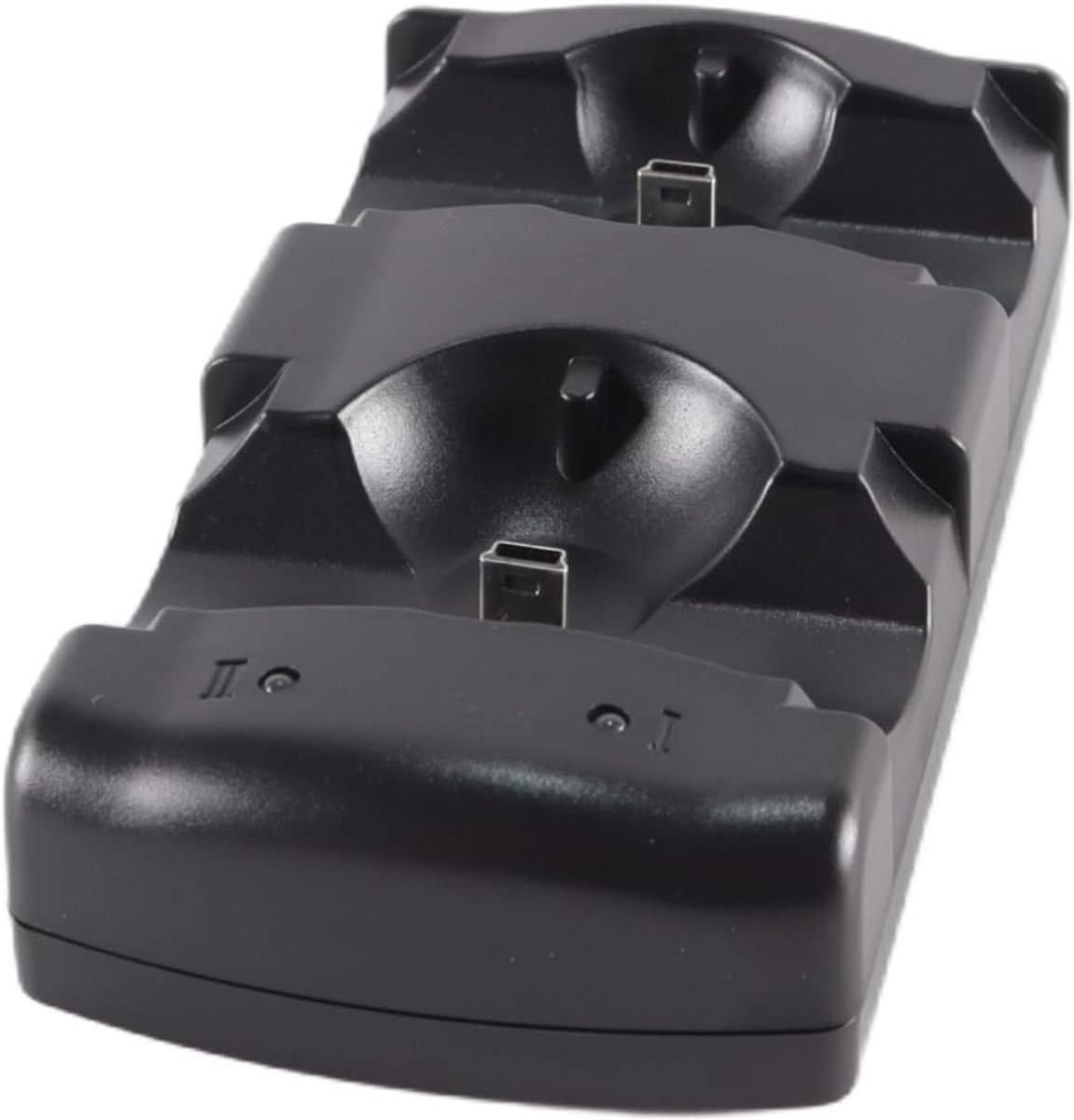 SnelShoppen - P3 Controller Oplaadstation met Indicator, Dubbele Oplaadstandaard voor Draadloze Gamepad en Move, Opladen met USB-kabel, Blauw Lampje,
