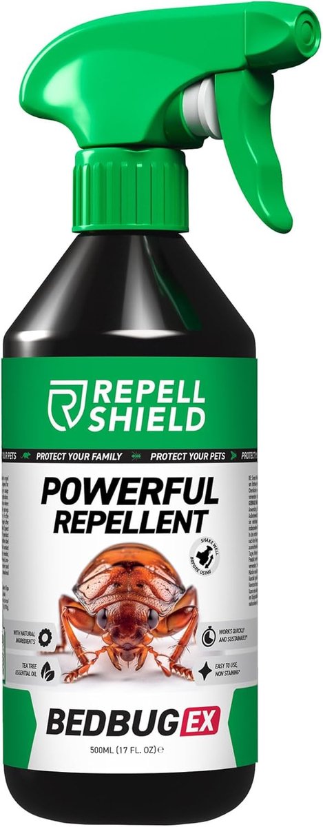 SnelShoppen - Bed Bug Spray - 500ml - Natuurlijke Anti Bed Bug Spray - Effectieve Bedbug Controle - Vegan en Veilig voor Kleding en Matrassen