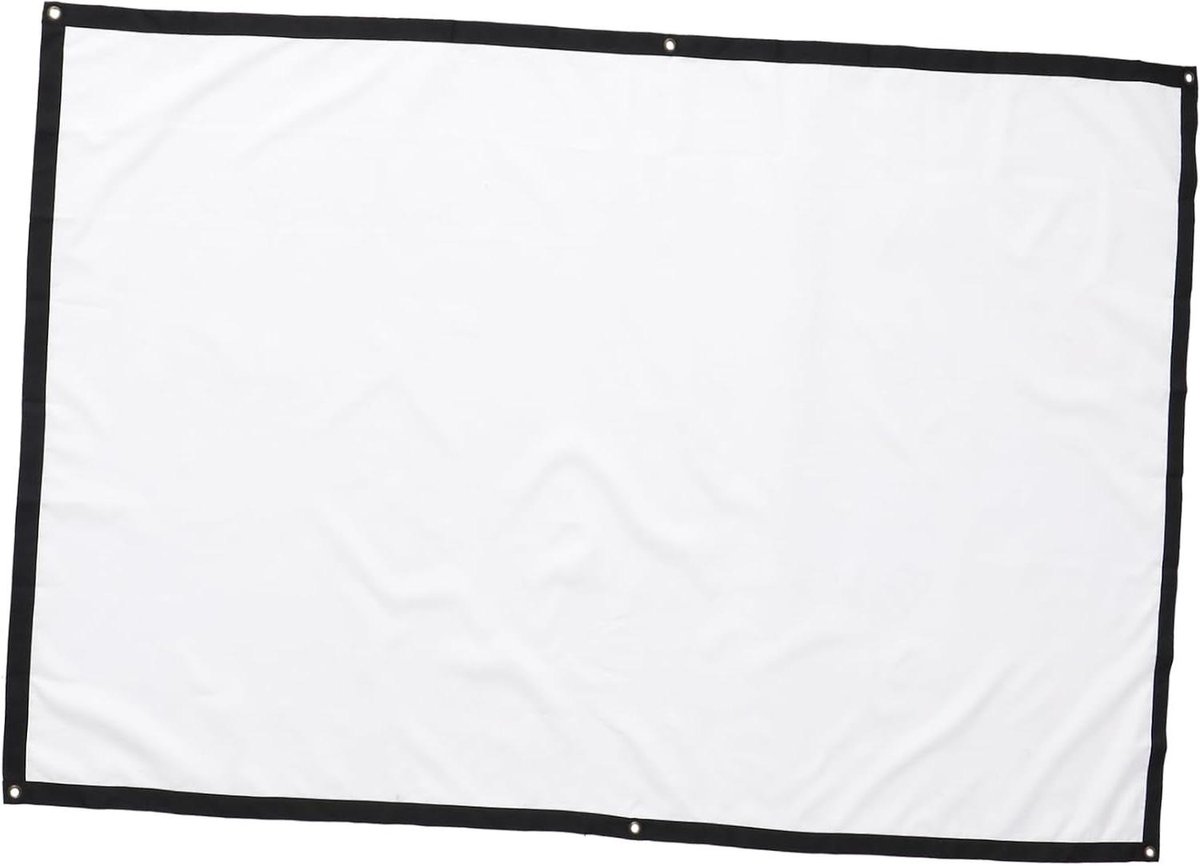Projectiescherm - Beamerdoek - Thuisbioscoop Creëren - Gelijkmatige Lichtverspreiding - 84 Inch - Wit