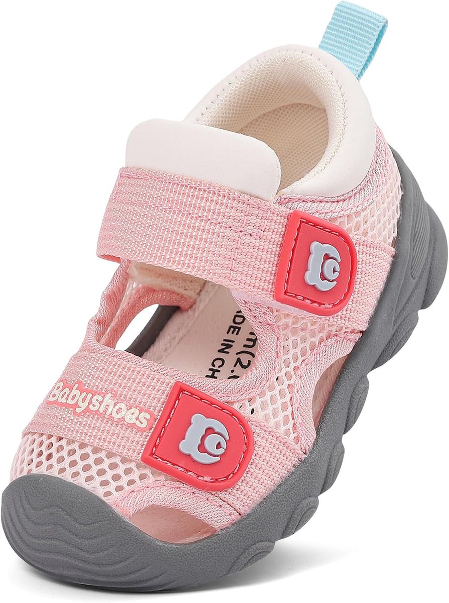 SnelShoppen - Baby Schoenen Jongens Meisjes Zomer Eerste Stapjes met Antislip Rubber Zool - Comfortabele en Ademend Materiaal - Ideaal voor Binnen en