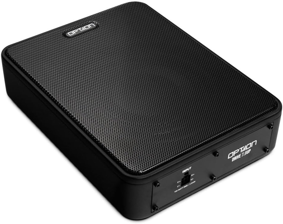 SnelShoppen - Compacte Passive Subwoofer onder de zetel - Ultra Dun 100 Watt RMS 4 Ohm Voor Verbeterde Bass in Auto's