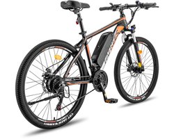 Fafrees 26 inch Elektrische Mountainbike - 250W Motor - Shimano 21 versnellingen - Mechanische Schijfremmen - Elektrische Fiets– Roestbestendige aluminiumlegering – 13AH –IPX4 Stadsfiets –Trekkingfiets –Zwart