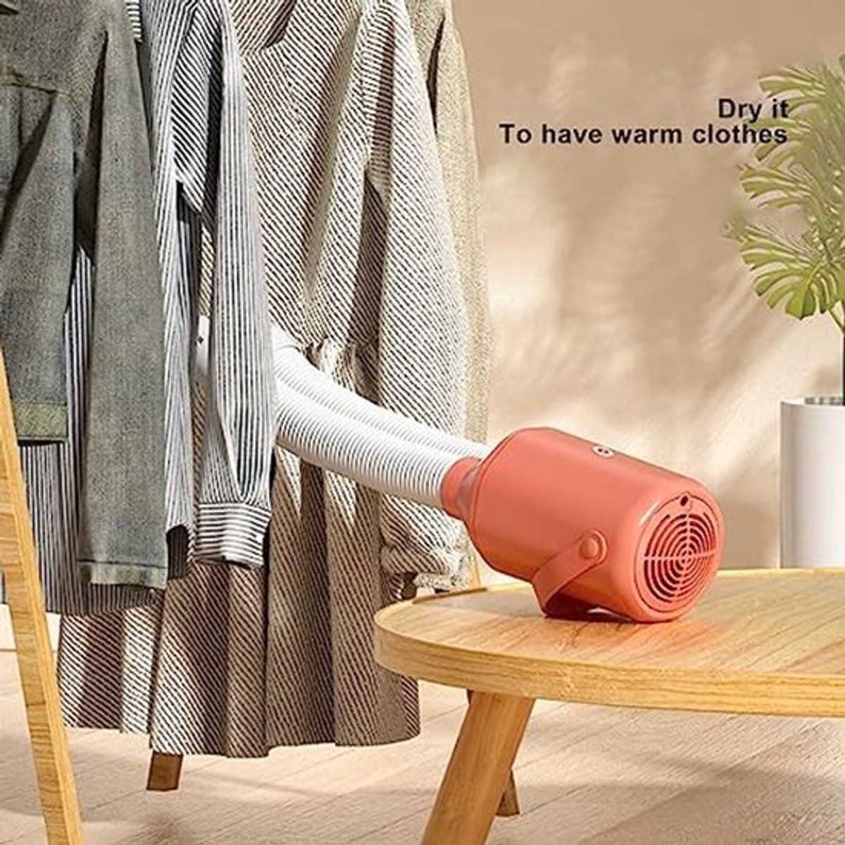 Elektrische droogtrommel, draagbare mini-droogmachine, kleine reisdroger, multifunctionele droger, thuisappartement, droger voor op reis (EU-stekker 220V)