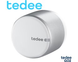 Tedee GO smartlock wit | versie GO2 | slim slot | universeel | monteer over je huidige sleutel | openen op afstand | Ondersteund Matter | Bluetooth | auto-lock | Méér functies icm Tedee Wifi Bridge | Model V2