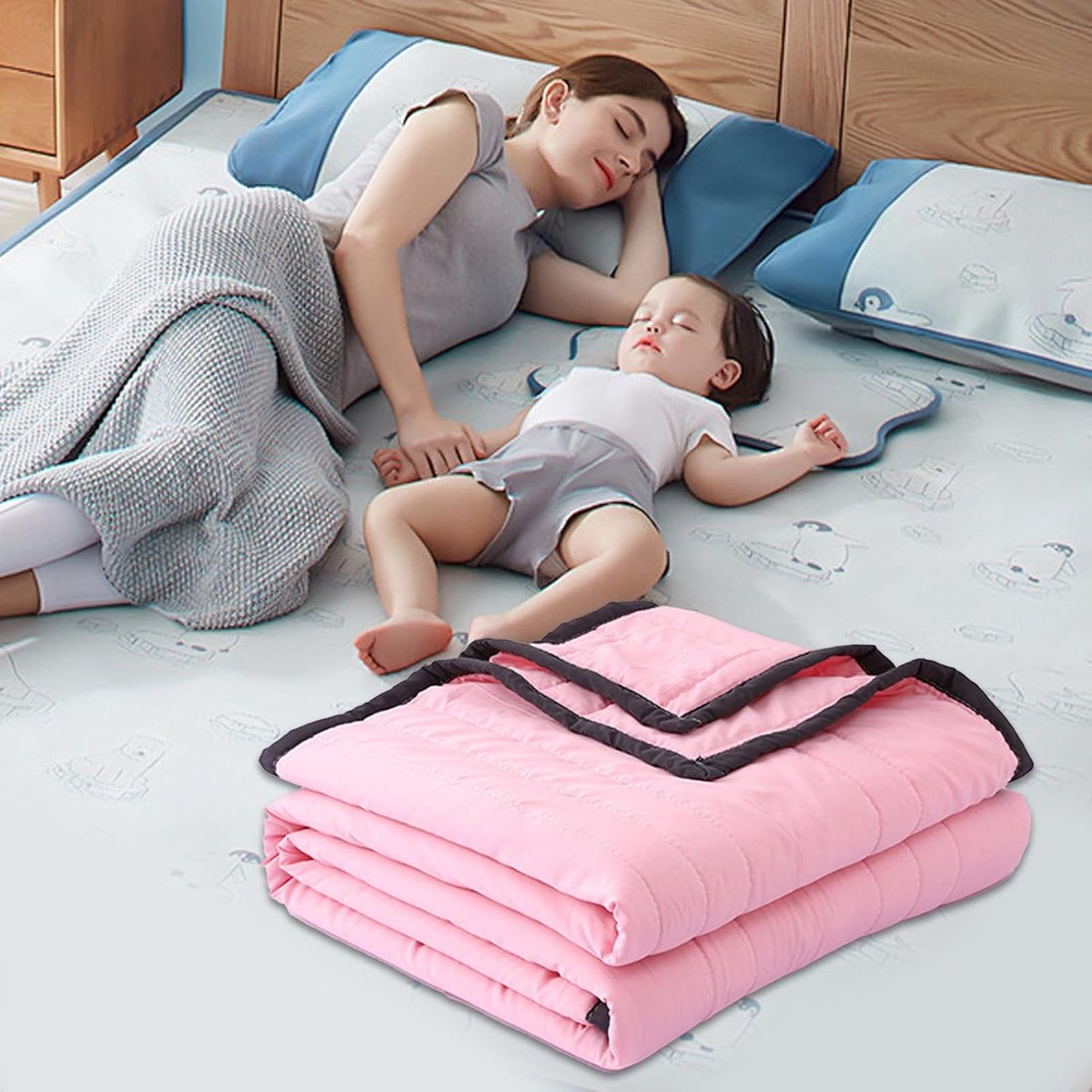 SnelShoppen - Cooling Blanket, Ademend Zomer Dekbed - Dun Extra Koelend Dekbed, Ademend Polyester - Omkeerbaar Machinewasbaar Dekbed voor Warm Slapers