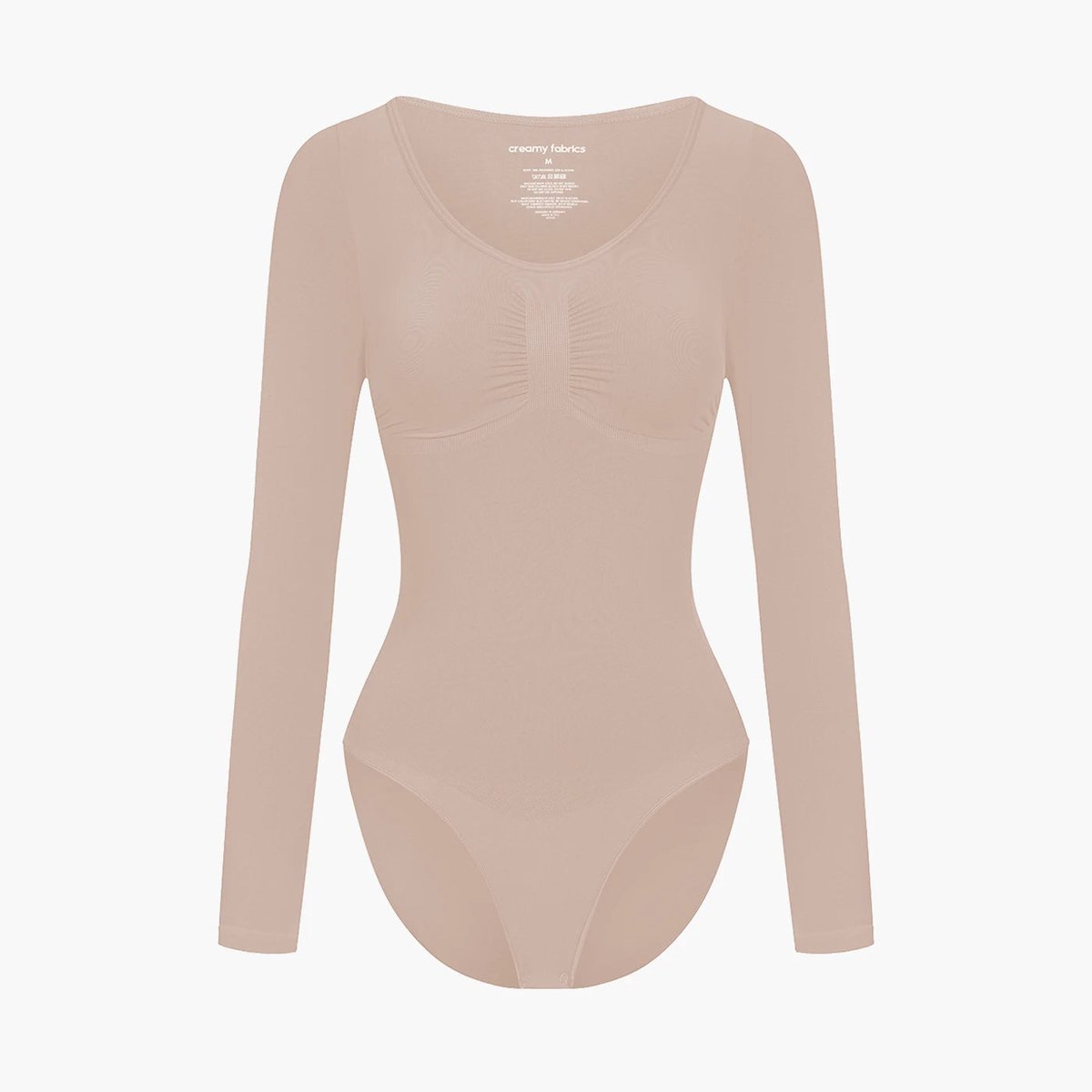 cfab by creamy fabrics Creamy Fabrics - Bodysuit Sculpting Shapewear Lange Mouwen - Ademend - Anti-Zweet - Ultra Zacht - Maximaal Comfort - Sculptend - Ideaal Voor Een