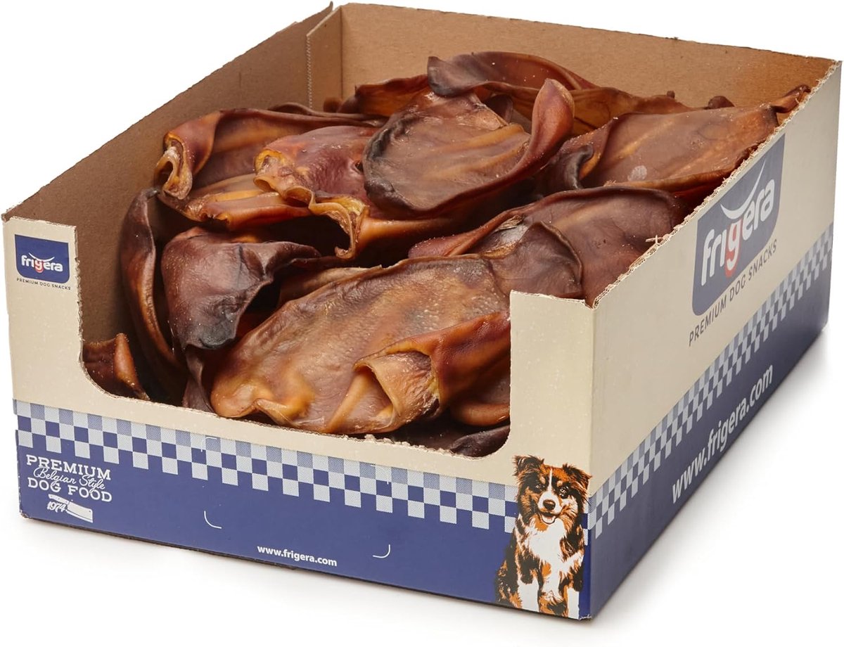 SnelShoppen - Varkensoren voor Honden 30 St. 1260g – Natuurlijke Kauwsnack, Gluten- en Graanvrij, Ideaal voor Langdurig Kauwplezier en Beloningen