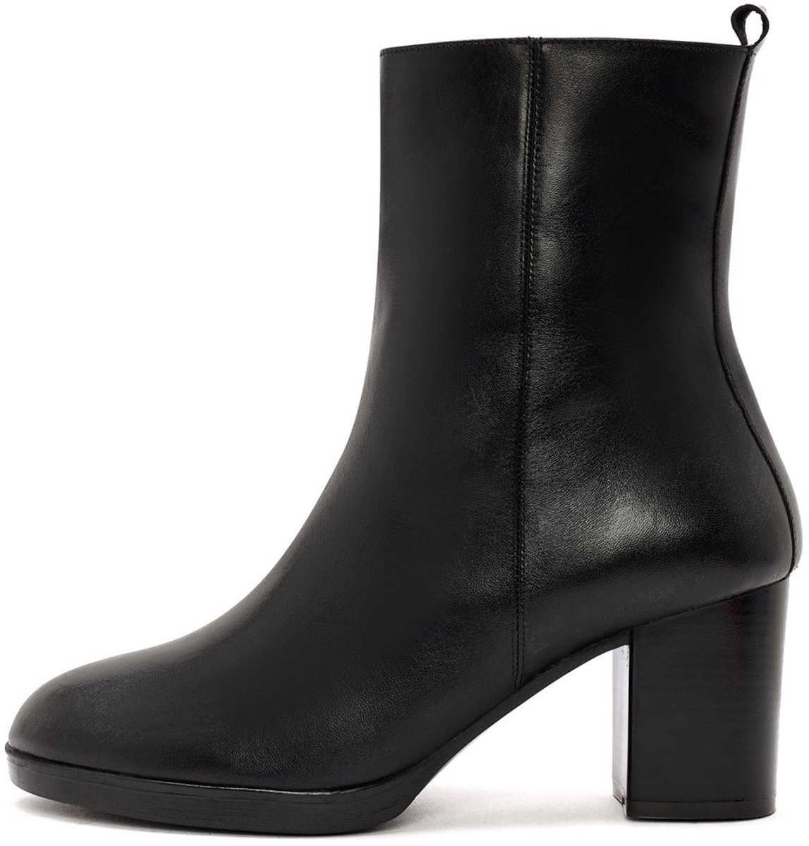 DERIMOD Heeled Ankle Boots Leather Heeled Ankle Boots