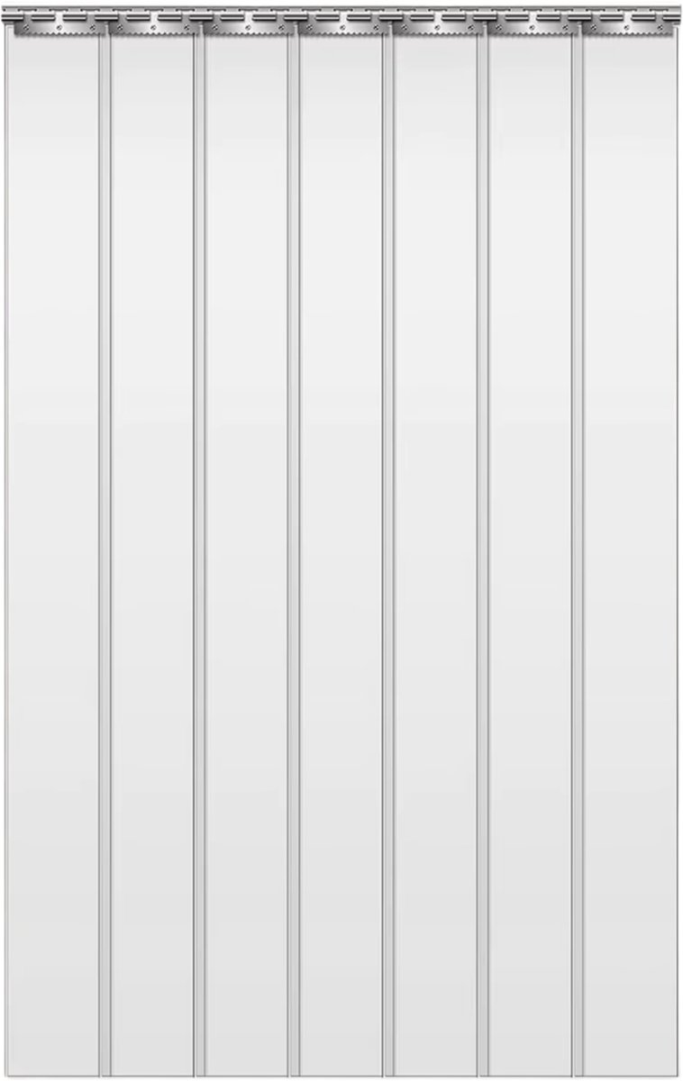 PVC stripgordijn - Sterk, flexibel, wind- en stofwerend, met transparante stroken goed zicht en doorgang - 91 x 203 cm 7 stuks **