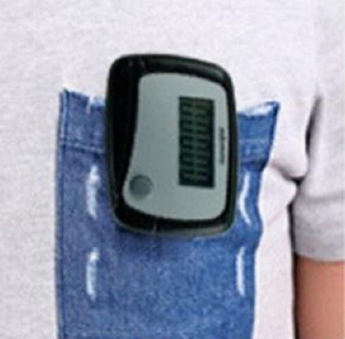 SnelShoppen - Mini Pedometer Stappenteller - Loopmeter met Calorieverbranding - LCD - Zwart - Compact en Lichtgewicht - Perfect voor Wandelen en Hardl