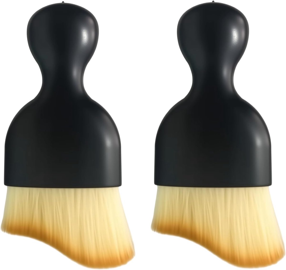 SnelShoppen - 2 Stuks Auto Interieur Reiniging Borstels, Zachte Dash Cleaning Brush, Stofverwijderingsborstel voor Auto- en Motorinterieur, Nano-fiber