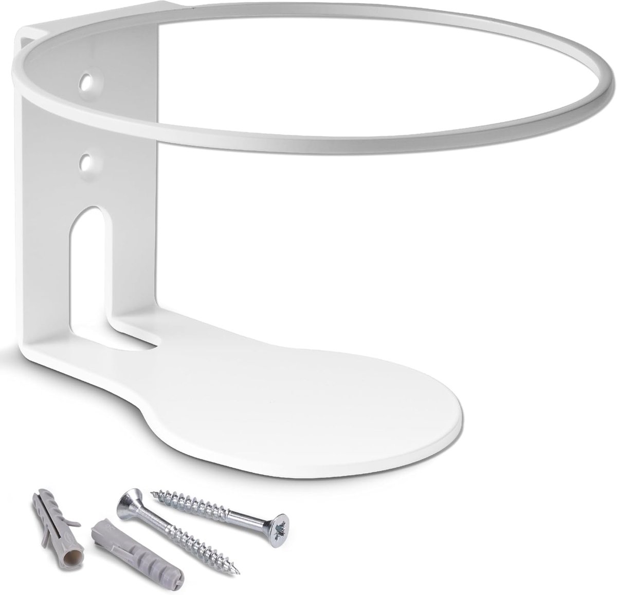 SnelShoppen - Homepod Wandmontage voor Apple Homepod en Homepod 2 - Ruimtebesparende en Strakke Wandbeugel - Minimalistisch Design - Wit - Made in Ger