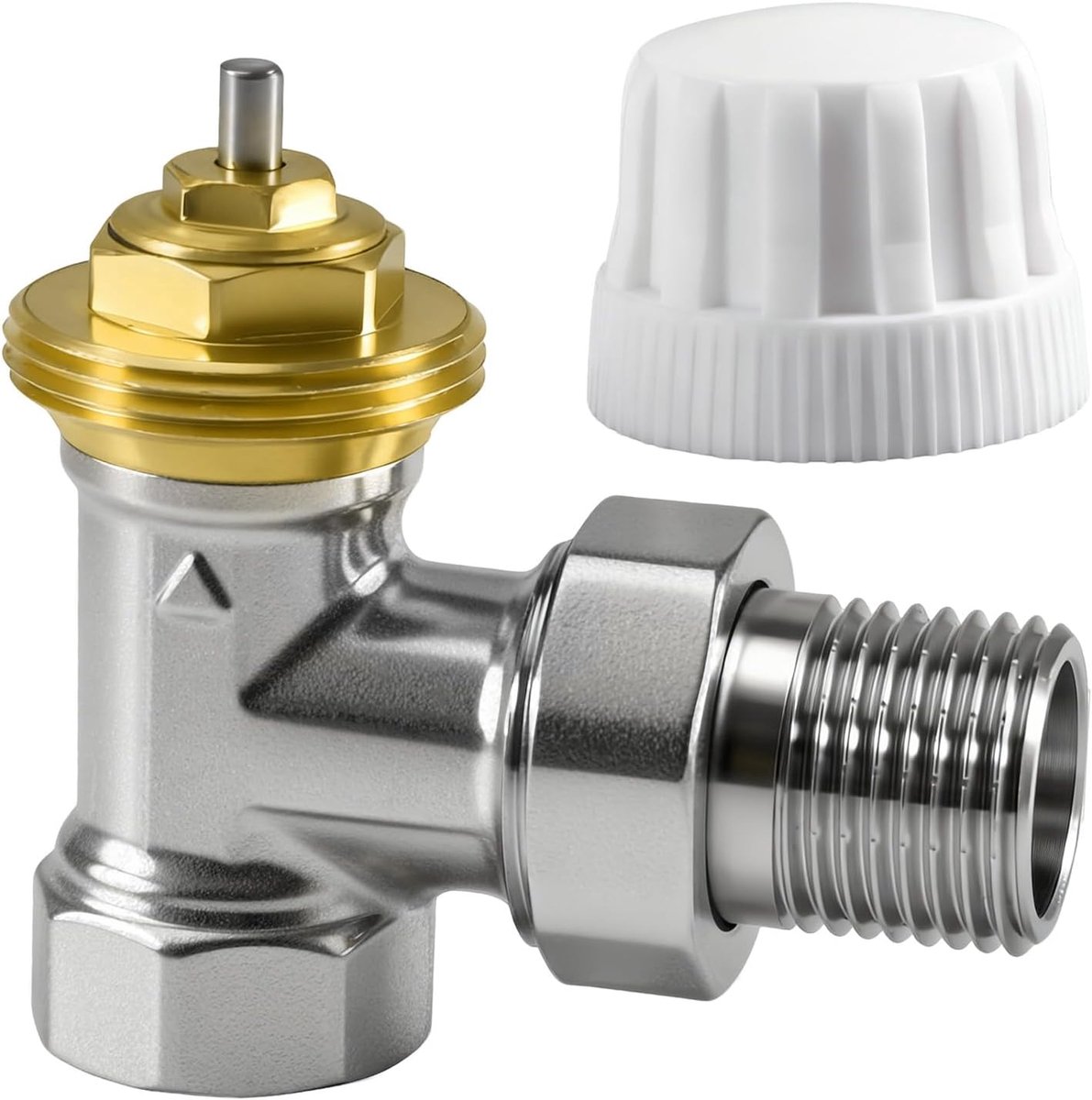Thermostaatventiel Hoek 1/2 Inch voor Nauwkeurige Radiatortemperatuurregeling