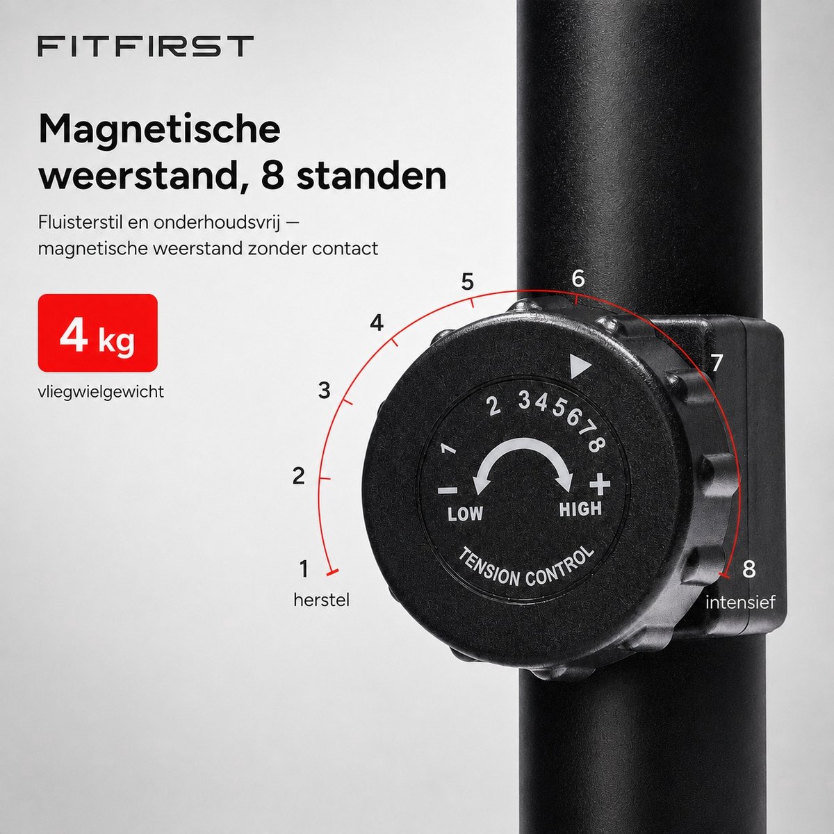 FitFirst Hometrainer met Verstelbare Magnetische Weerstand - afbeelding 2