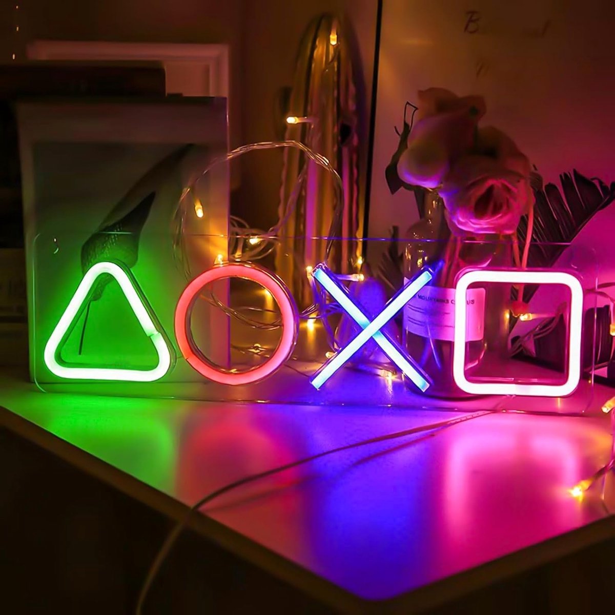 SnelShoppen - Gamer Neon Sign LED Gaming Neon Licht 42 x 13 cm, Kleurvol USB Neon Bord voor Speelkamer, Jongens, Bar, Gaming Decoratie, Cadeau voor Ga