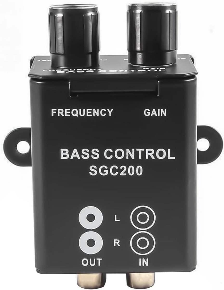 SnelShoppen - Car Amplifier Controller, Bass Controller Knop, Subwoofer Equalizer, Crossover Volume Regelaar, Autogeluid Versterker, Instelbare Stereo