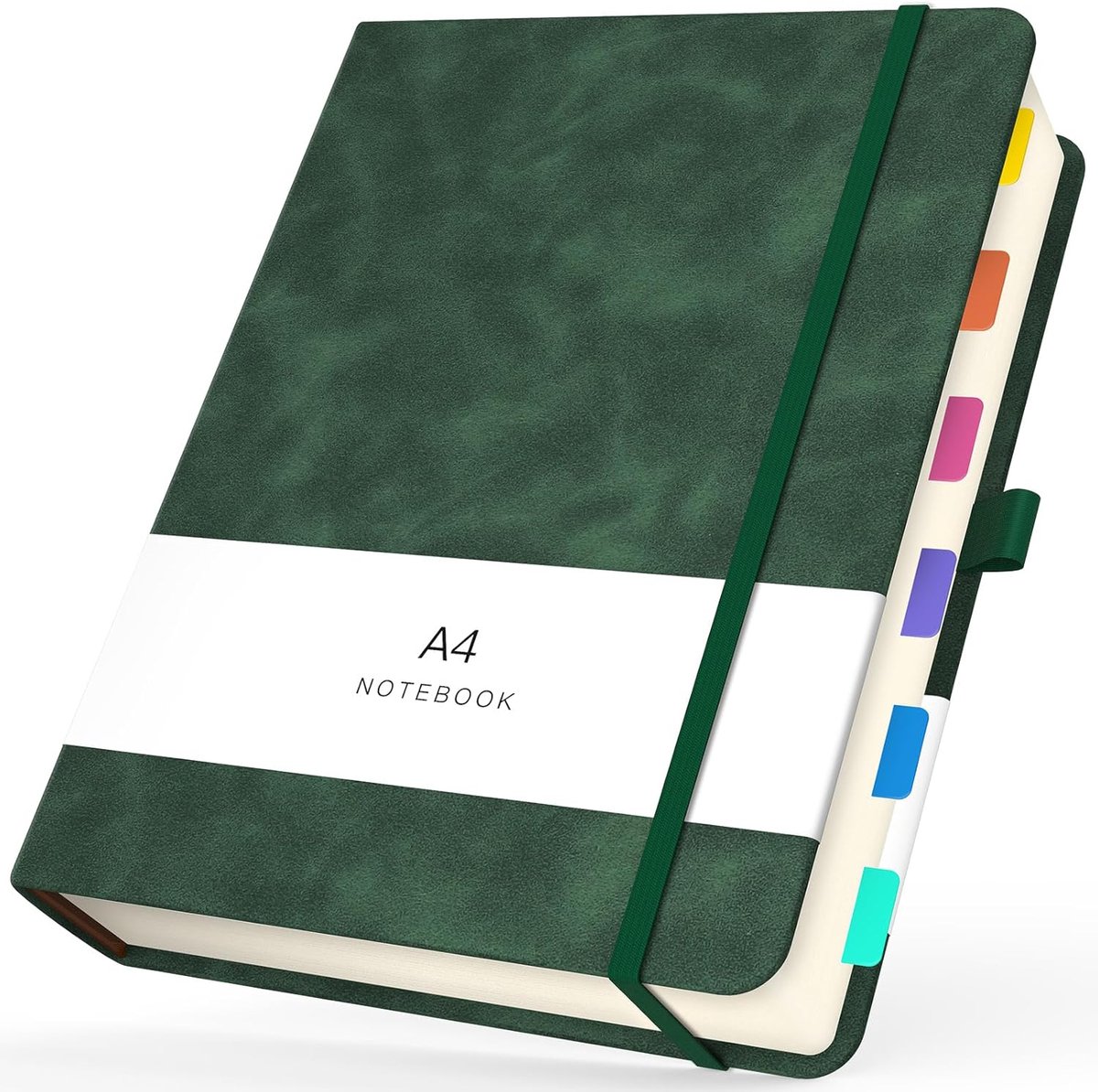 SnelShoppen - Dotted Notebook A4 - Groene Hardcover Notitieboek - 360 Pagina's - 100gsm Dotted Papier - Reizen, Plannen, Schrijven
