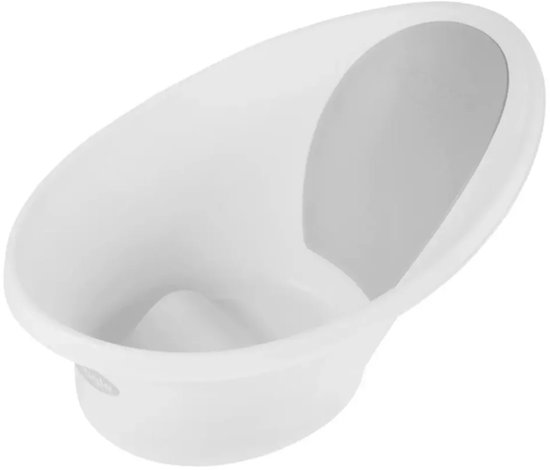 Shnuggle Newborn Babybadje - White Grey van Shnuggle — afbeelding 3