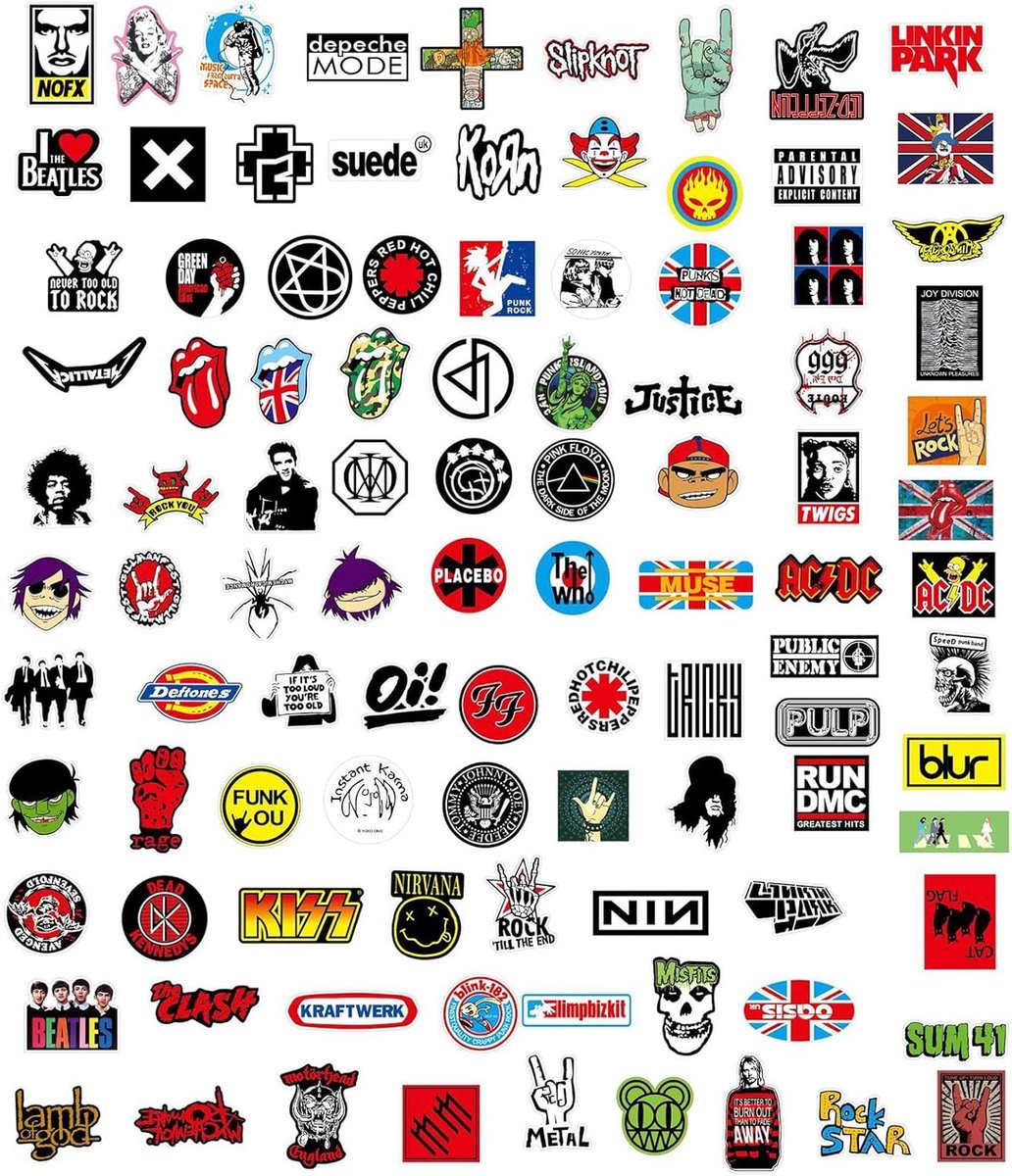 SnelShoppen - Pack van 200 Skateboard Stickers, Unieke Ontwerpen, Waterproof, Zonnebestendig, Geschikt voor Laptop, Waterfles, Notitieboek, Scrapbook,