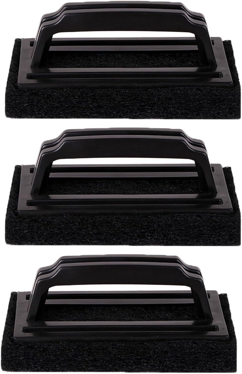 SnelShoppen - 3 Stuks Grill Spons met Handvat - Grill Reinigingsset voor Buiten BBQ en Keuken - Duurzaam en Versterkt - Ideaal voor Vlekken en Aanslag