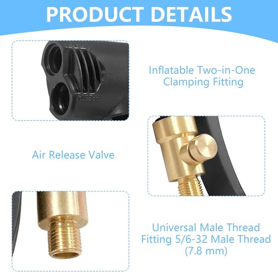 Thijox - 2 Stuks Adapter Frans Ventiel Messing Presta naar Schrader Autoventiel Hevelaansluiting voor Compressor, Sclaverandventiel Fietsventiel Adapt — afbeelding 2