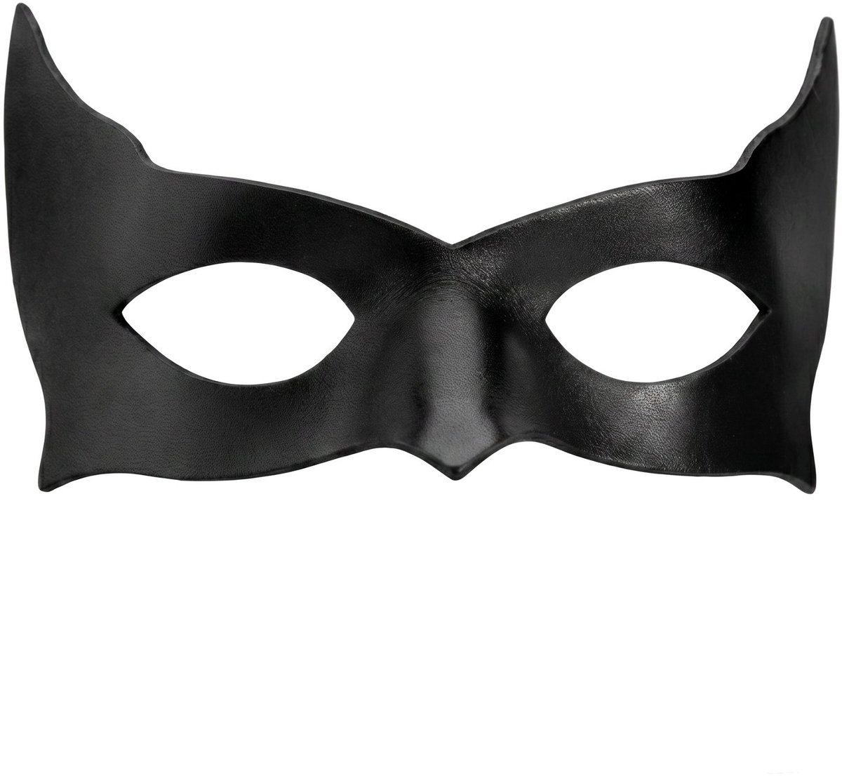 Colombina Incognito Zwart Venetiaans Leren Masker - Carnaval Feestmasker
