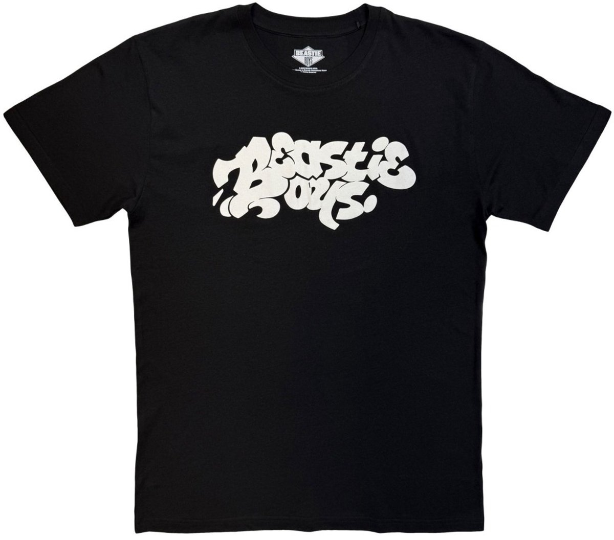 Beastie Boys - Tag Logo Mono Heren Tshirt - S - Zwart/Wit
