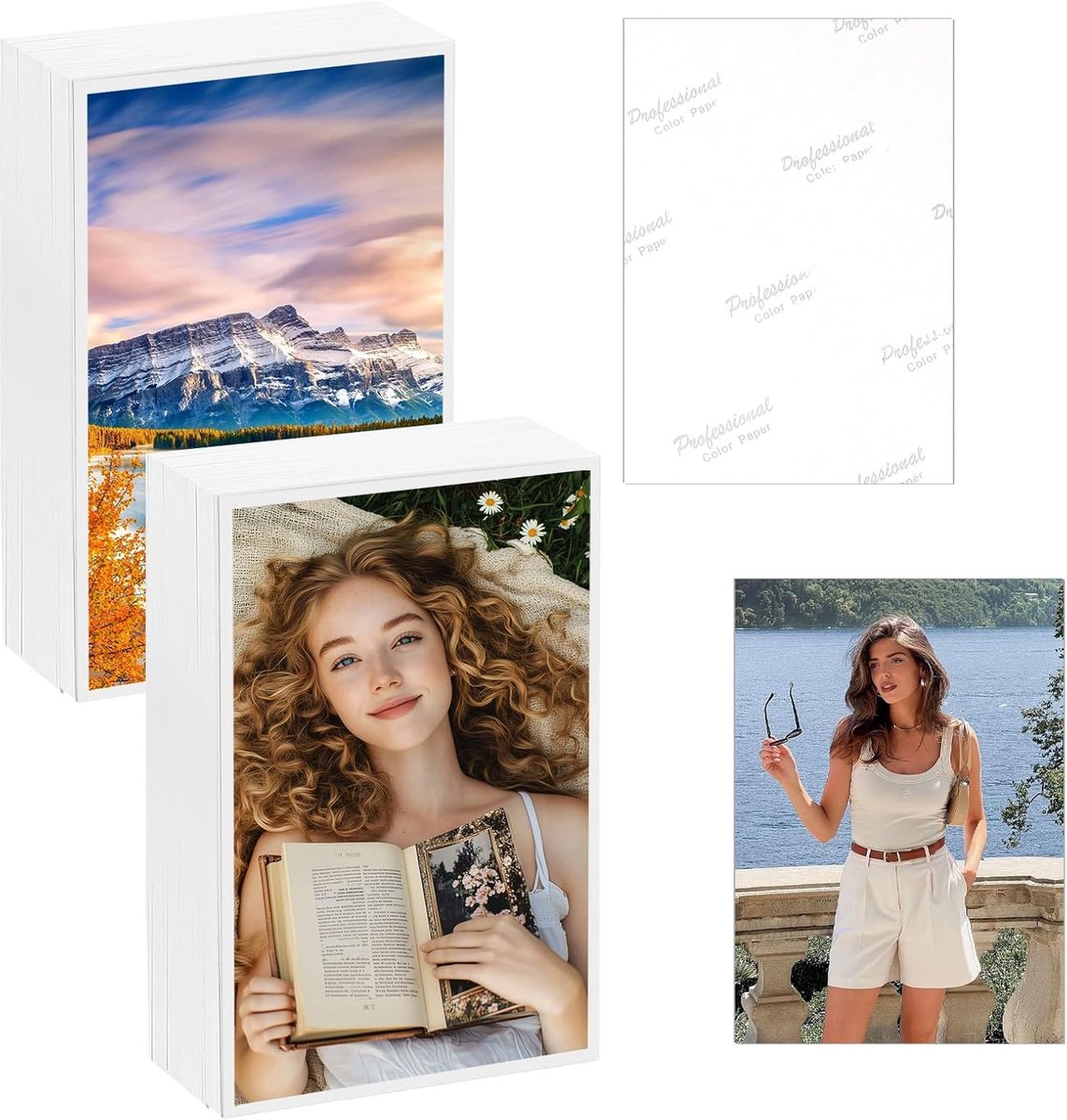 SnelShoppen - 200 vellen fotopapier 10 x 15 cm glanzend, 230 g/m² inkjet fotopapier, hoogglanzend en direct droog fotopapier voor feestelijke momenten